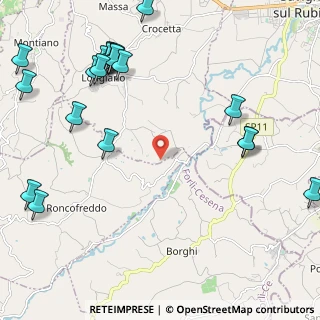 Mappa Via Provinciale Musano, 47020 Roncofreddo FC, Italia (2.9985)