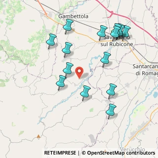 Mappa Via Provinciale Musano, 47020 Roncofreddo FC, Italia (4.45333)
