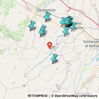 Mappa Via Provinciale Musano, 47020 Roncofreddo FC, Italia (4.3115)
