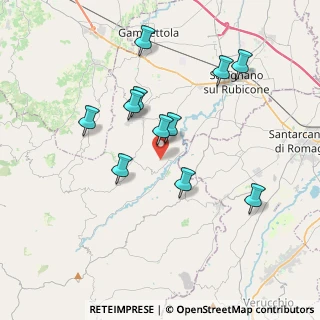 Mappa Via Provinciale Musano, 47020 Roncofreddo FC, Italia (3.57545)