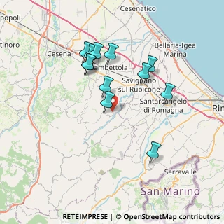 Mappa Via Provinciale Musano, 47020 Roncofreddo FC, Italia (6.8675)