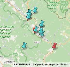 Mappa Via Gianfranco Bartolini, 55027 Gallicano LU, Italia (6.03167)