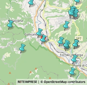 Mappa Via Gianfranco Bartolini, 55027 Gallicano LU, Italia (2.831)