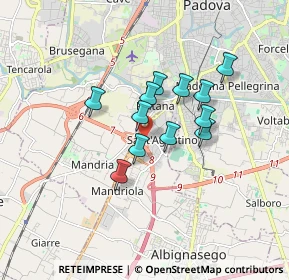Mappa Via Galilei Galileo, 35020 Mandriola-Sant'Agostino PD, Italia (1.25)
