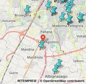 Mappa Via Galilei Galileo, 35020 Mandriola-Sant'Agostino PD, Italia (3.1225)