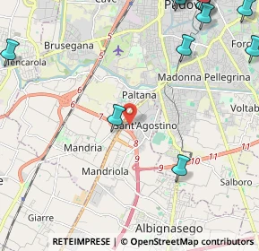 Mappa Via Galilei Galileo, 35020 Mandriola-Sant'Agostino PD, Italia (3.51133)