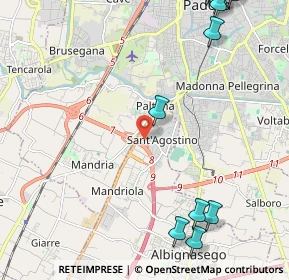 Mappa Via Galilei Galileo, 35020 Mandriola-Sant'Agostino PD, Italia (3.35692)