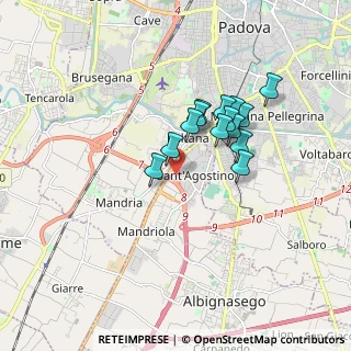 Mappa Via R. Sanzio, 35020 Albignasego PD, Italia (1.33857)