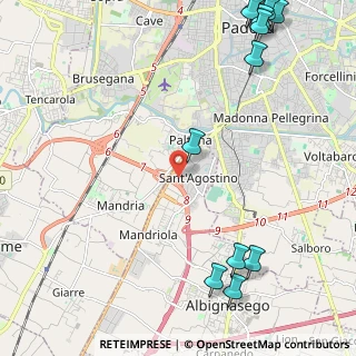 Mappa Via R. Sanzio, 35020 Albignasego PD, Italia (3.35692)