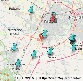 Mappa Via Galilei Galileo, 35020 Mandriola-Sant'Agostino PD, Italia (4.615)