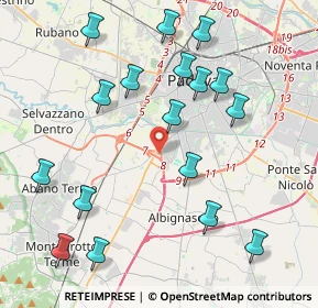 Mappa Via Galilei Galileo, 35020 Mandriola-Sant'Agostino PD, Italia (4.56824)