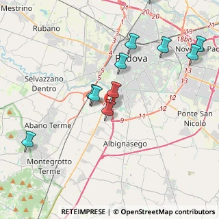 Mappa Via Marco Polo, 35020 Sant'Agostino PD, Italia (4.42545)