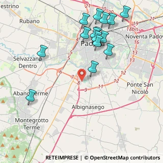 Mappa Via Galilei Galileo, 35020 Albignasego PD, Italia (4.72533)