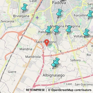 Mappa Via Galilei Galileo, 35020 Albignasego PD, Italia (2.93909)