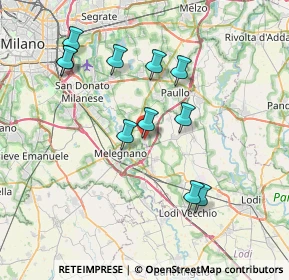 Mappa Via Enrico Fermi, 20070 Dresano MI, Italia (7.30182)