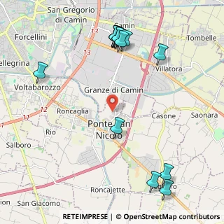 Mappa Via G. Mazzini, 35020 Ponte San Nicolò PD, Italia (2.60733)