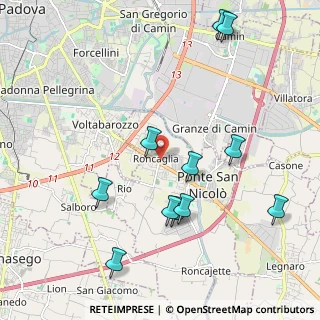 Mappa Via Monte Grappa, 35020 Ponte San Nicolò PD, Italia (2.26364)