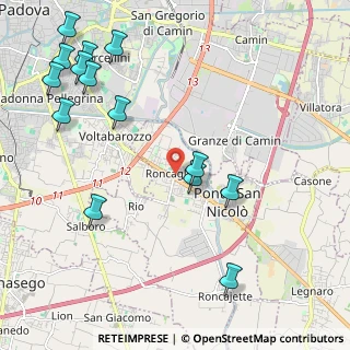 Mappa Via Monte Grappa, 35020 Ponte San Nicolò PD, Italia (2.68)