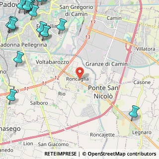 Mappa Via Monte Grappa, 35020 Ponte San Nicolò PD, Italia (4.112)