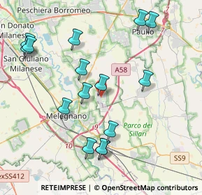 Mappa Via Donato Bramante, 20070 Dresano MI, Italia (4.32133)