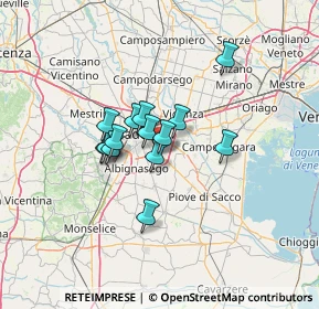 Mappa Via Monte Bianco, 35020 Ponte San Nicolò PD, Italia (8.97857)