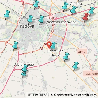 Mappa Via Monte Bianco, 35020 Ponte San Nicolò PD, Italia (6.438)