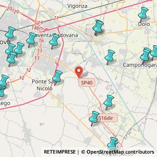 Mappa Piazza M. Borgato Soti, 35020 Saonara PD, Italia (6.8025)