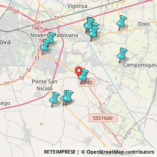Mappa Piazza M. Borgato Soti, 35020 Saonara PD, Italia (4.32167)