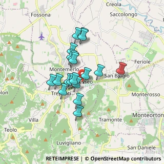 Mappa Via Euganea Bresseo, 35037 Teolo PD, Italia (1.29158)