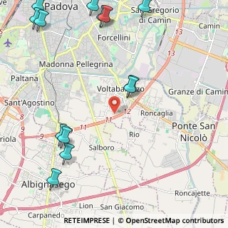 Mappa Via Girolamo Savorgnan, 35127 Padova PD, Italia (3.27533)