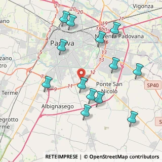 Mappa Via Girolamo Savorgnan, 35127 Padova PD, Italia (4.34692)