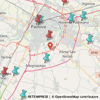 Mappa Via Girolamo Savorgnan, 35127 Padova PD, Italia (6.19636)