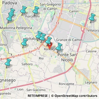 Mappa Via L. Boccherini, 35020 Ponte San Nicolò PD, Italia (2.67545)
