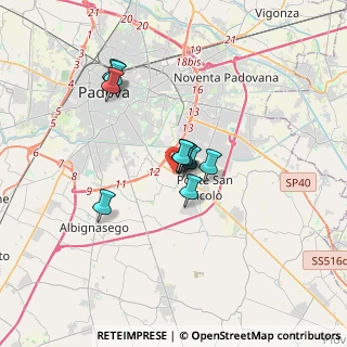 Mappa Via L. Boccherini, 35020 Ponte San Nicolò PD, Italia (2.22)