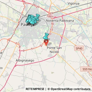 Mappa Via L. Boccherini, 35020 Ponte San Nicolò PD, Italia (4.61)