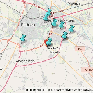 Mappa Via L. Boccherini, 35020 Ponte San Nicolò PD, Italia (3.37545)