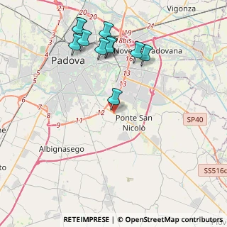 Mappa Via L. Boccherini, 35020 Ponte San Nicolò PD, Italia (4.48636)