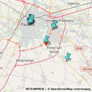 Mappa Via L. Boccherini, 35020 Ponte San Nicolò PD, Italia (4.50929)