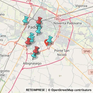 Mappa Via Voltabarozzo, 35127 Padova PD, Italia (3.22636)