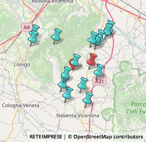 Mappa SP 8, 36040 Sossano VI, Italia (6.59313)