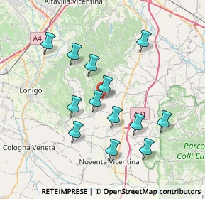 Mappa SP 8, 36040 Sossano VI, Italia (6.94615)