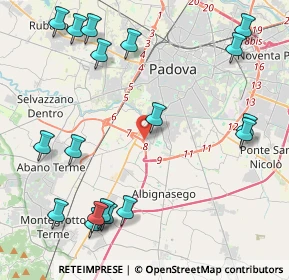 Mappa 35020 Mandriola-Sant'Agostino PD, Italia (5.41167)