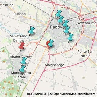 Mappa 35020 Mandriola-Sant'Agostino PD, Italia (4.27182)