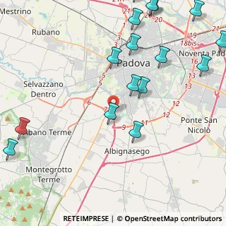 Mappa 35020 Mandriola-Sant'Agostino PD, Italia (5.80375)
