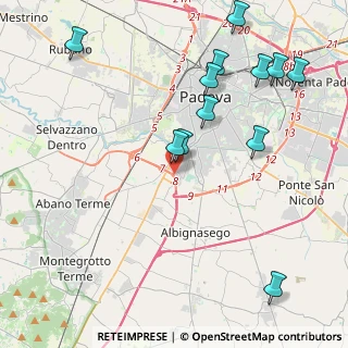 Mappa 35020 Mandriola-Sant'Agostino PD, Italia (4.89167)
