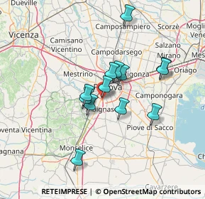 Mappa 35020 Mandriola-Sant'Agostino PD, Italia (11.07615)