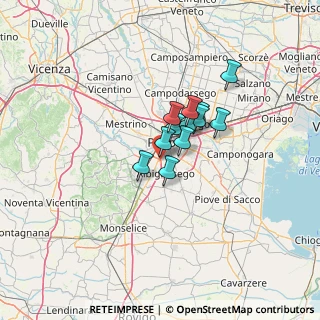 Mappa 35020 Mandriola-Sant'Agostino PD, Italia (7.81833)