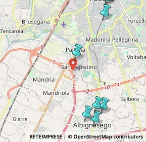 Mappa 35020 Mandriola-Sant'Agostino PD, Italia (3.36385)