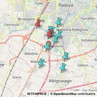 Mappa 35020 Mandriola-Sant'Agostino PD, Italia (1.35333)
