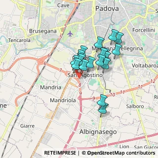 Mappa 35020 Mandriola-Sant'Agostino PD, Italia (1.35444)